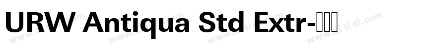 URW Antiqua Std Extr字体转换